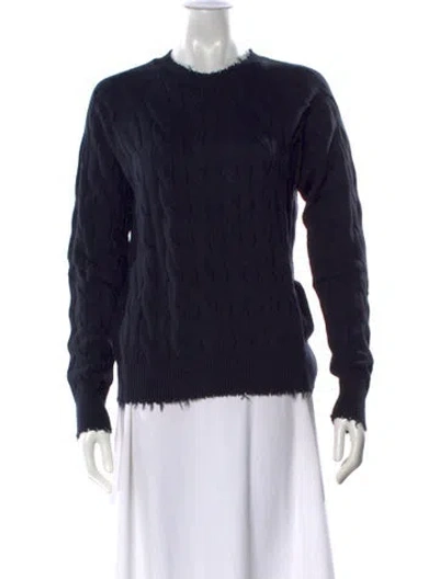 Pre-owned Minnie Rose Crew Neck Sweater W/ Tags In Black