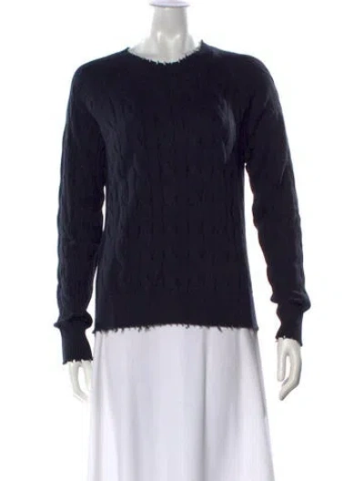 Pre-owned Minnie Rose Crew Neck Sweater W/ Tags In Black