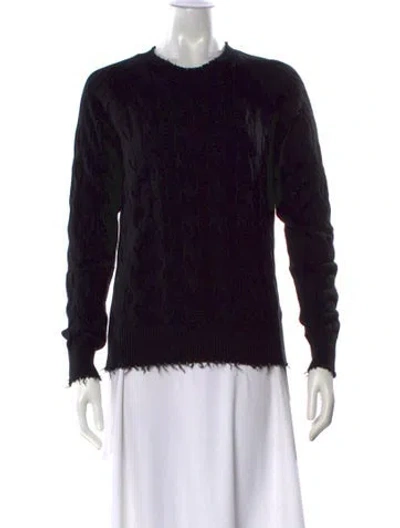 Pre-owned Minnie Rose Crew Neck Sweater W/ Tags In Black