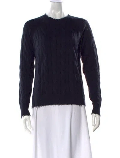 Pre-owned Minnie Rose Crew Neck Sweater W/ Tags In Black