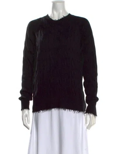 Pre-owned Minnie Rose Crew Neck Sweater W/ Tags In Black
