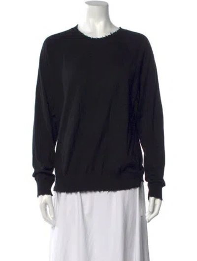 Pre-owned Minnie Rose Crew Neck Sweater W/ Tags In Black