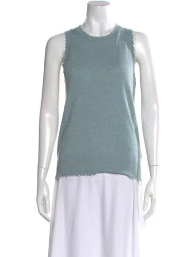 Pre-owned Minnie Rose Crew Neck Sweater W/ Tags In Blue
