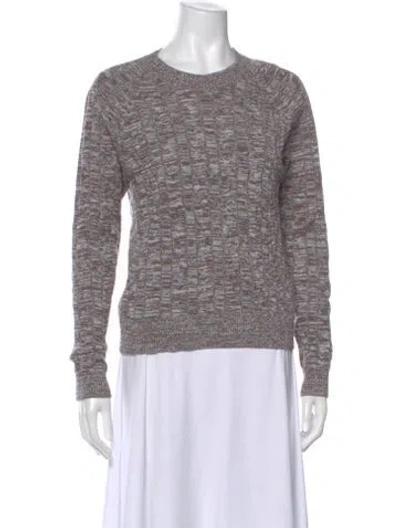 Pre-owned Minnie Rose Crew Neck Sweater W/ Tags In Gray
