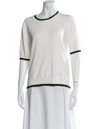 Pre-owned Minnie Rose Crew Neck Sweater W/ Tags In Neutrals