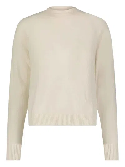 Minnie Rose Crew-neck Cashmere Sweater In Neutral