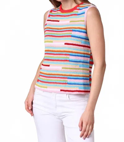Minnie Rose Crochet Tee In Multi Combo