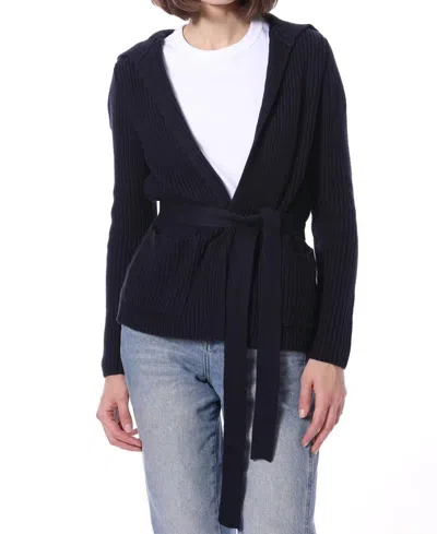 Minnie Rose Flyaway Cardi In Navy In Blue