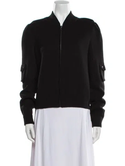 Pre-owned Minnie Rose Mock Neck Sweater W/ Tags In Black