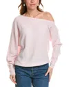 Minnie Rose Off-the-shoulder Cashmere Sweater In Pink
