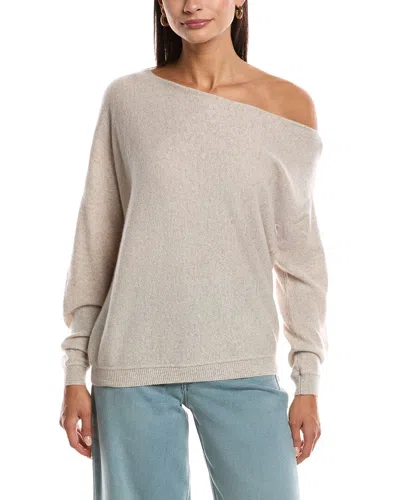 Minnie Rose Yr4332 Cashmere Off The Shoulder Top In Black