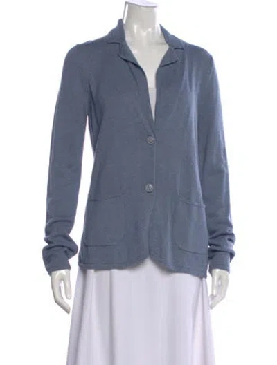 Pre-owned Minnie Rose Open Front Sweater In Blue