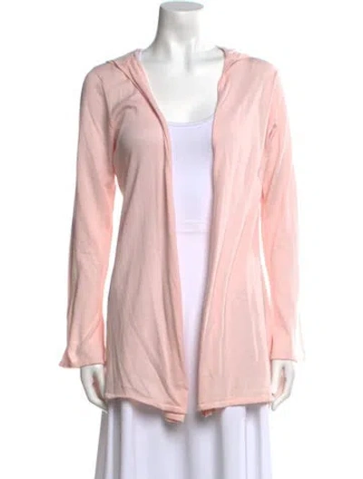 Pre-owned Minnie Rose Open Front Sweater In Pink