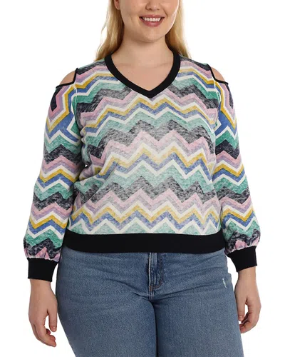 Minnie Rose Plus Cashmere-blend Sweater In Multi