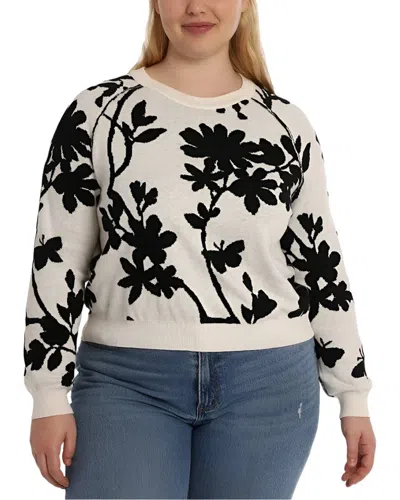 Minnie Rose Plus Cashmere-blend Sweater In White