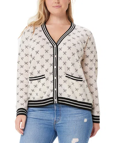 Minnie Rose Plus Cashmere Cardigan In Neutral
