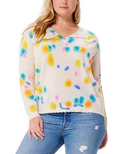 Minnie Rose Plus Cashmere Sweater In Multi