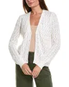 MINNIE ROSE MINNIE ROSE POINTELLE CASHMERE-BLEND CARDIGAN