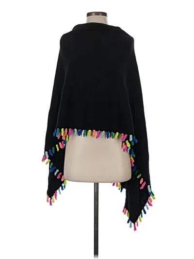 Pre-owned Minnie Rose Poncho In Black
