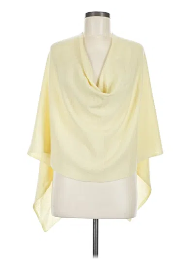 Pre-owned Minnie Rose Poncho In Yellow