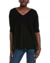 Minnie Rose Pow Pow Cashmere-blend Sweater In Black