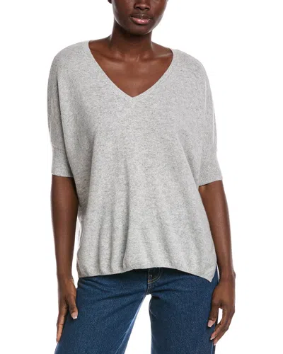 Minnie Rose Pow Pow Cashmere Sweater In Gray
