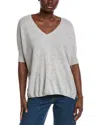 Minnie Rose Pow Pow Cashmere-blend Sweater In Gray