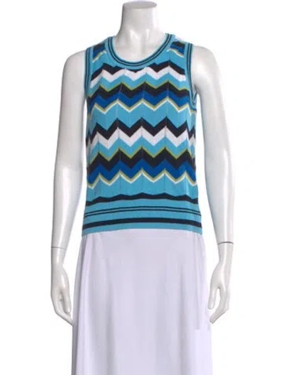 Pre-owned Minnie Rose Printed Scoop Neck Sweater In Multi