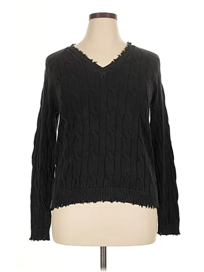 Pre-owned Minnie Rose Pullover Sweater In Black