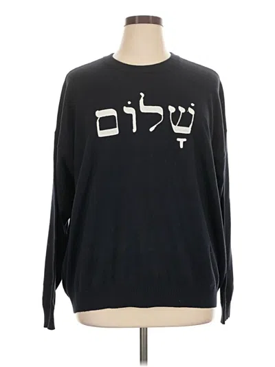 Pre-owned Minnie Rose Pullover Sweater In Black