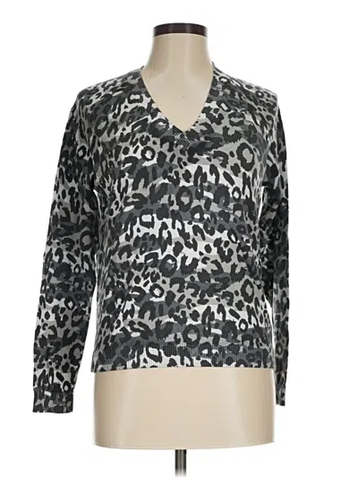 Pre-owned Minnie Rose Pullover Sweater In Gray