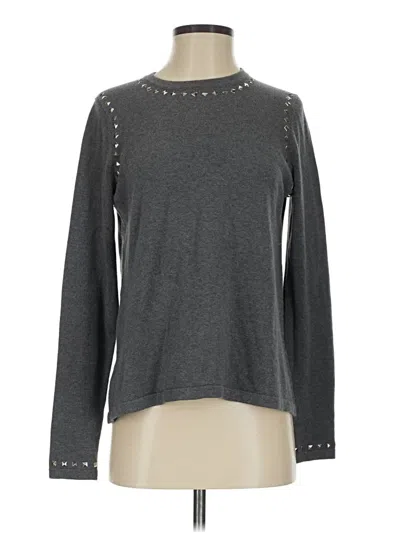 Pre-owned Minnie Rose Pullover Sweater In Gray