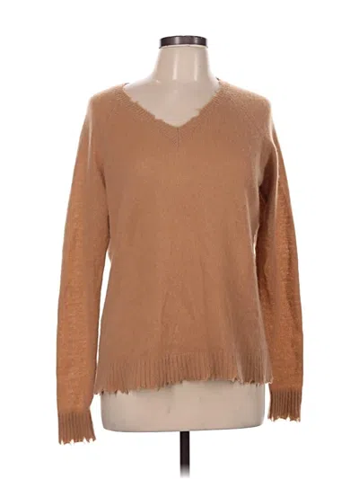 Pre-owned Minnie Rose Pullover Sweater In Tan