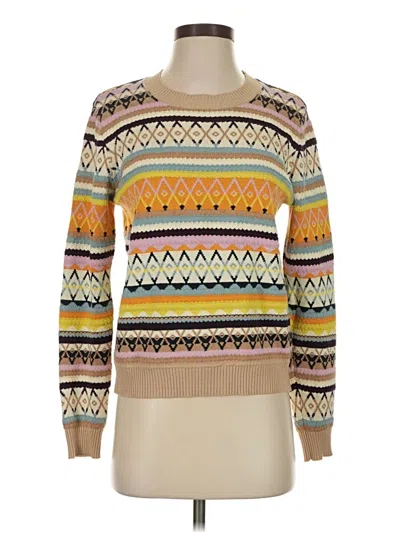 Pre-owned Minnie Rose Pullover Sweater In Tan