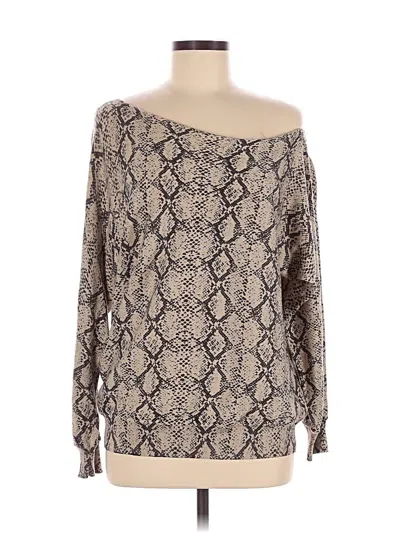 Pre-owned Minnie Rose Pullover Sweater In Tan