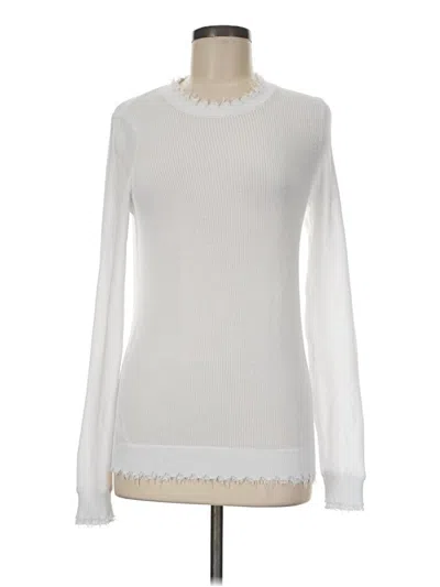Pre-owned Minnie Rose Pullover Sweater In White