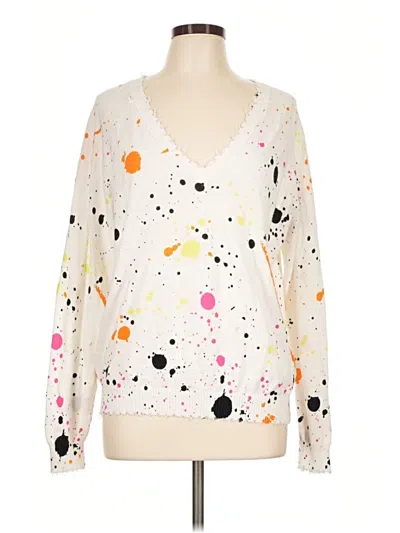 Pre-owned Minnie Rose Pullover Sweater In White