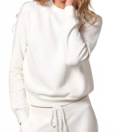 Minnie Rose Raglan Sleeve Sweatshirt In White