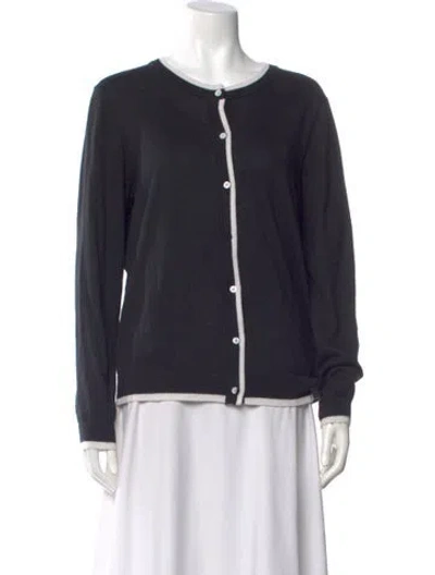 Pre-owned Minnie Rose Scoop Neck Sweater In Blue