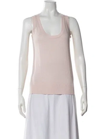 Pre-owned Minnie Rose Scoop Neck Sweater W/ Tags In Pink