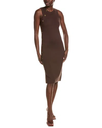 Minnie Rose Sheath Dress In Brown