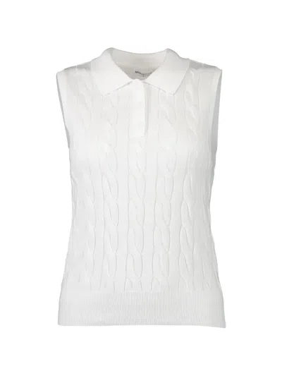 Minnie Rose Sleeveless Cable-knit Top In Multi