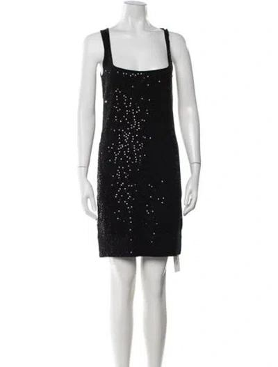 Pre-owned Minnie Rose Square Neckline Mini Dress In Multi