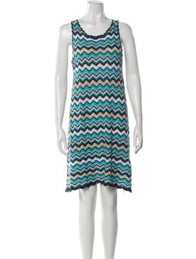 Pre-owned Minnie Rose Striped Mini Dress In Multi