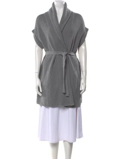 Pre-owned Minnie Rose Sweater In Gray