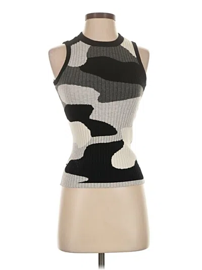 Pre-owned Minnie Rose Sweater Vest In Gray