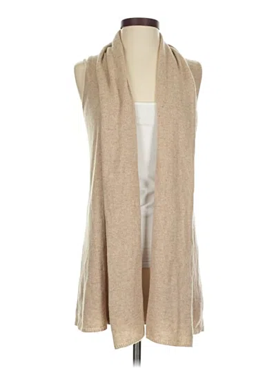 Pre-owned Minnie Rose Sweater Vest In Tan