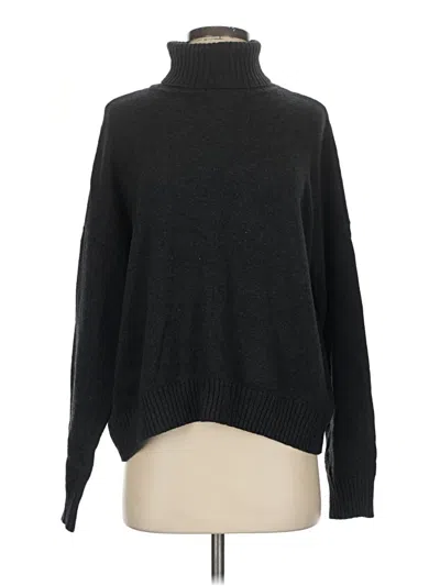 Pre-owned Minnie Rose Turtleneck Sweater In Black