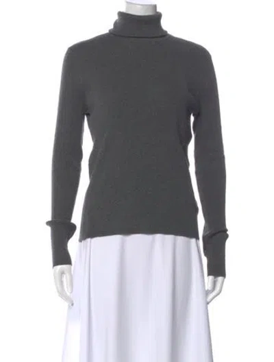 Pre-owned Minnie Rose Turtleneck Sweater W/ Tags In Gray