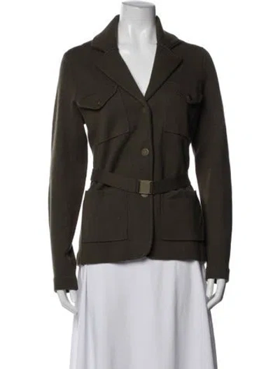 Pre-owned Minnie Rose Utility Jacket In Green
